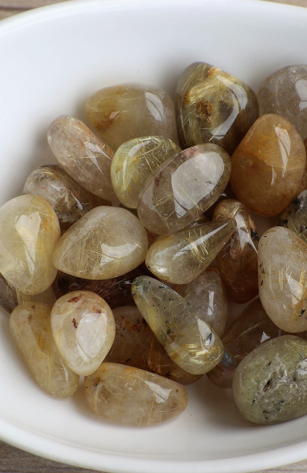 Rutilated Quartz Tumbled Stone